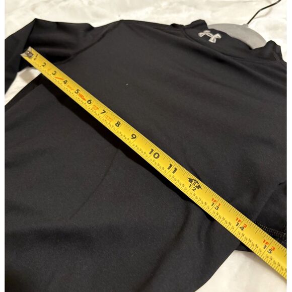 Under Armour ColdGear Womens S Fitted Mock Neck Long Sleeve Base Layer Black - Picture 4 of 5